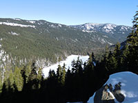 Badger Lake from Part Way up Badger Butte