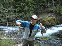 Matt with a Native Redband Trout