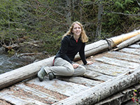 Katie on a Bridge