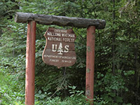 Wallowa-Whitman National Forest Sign