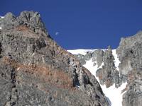 Mount Dana NW Ridge with Moon