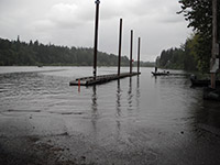 High Water at Meldrum Bar Boat Ramp
