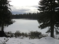 Fish Lake from Hall House Porch
