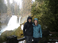 Jason and Katie at Sahalie Falls