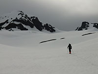 Louis Skiing Up Middle Sister
