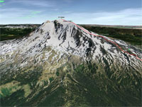 Mt Adams South Climb Route