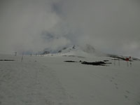Glimpse of Mt Hood Through the Clouds