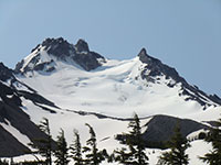 Closeup of Mt Jefferson