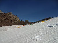 Many Tents at Camp Schurman (9,460')