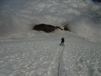 Matt Leading the Climb Back Down to Camp Schurman