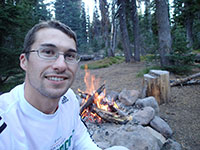 Me Enjoying Campfire Before Bed