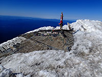 Old Fire Lookout Preserved in Snow and Ice