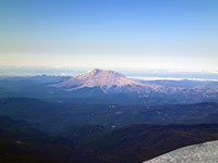 Closeup of Mt Saint Helens