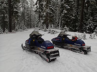 My Polaris Snowmobiles on Bennett Pass Road