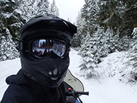 Jason Enjoying First Snowmobile Trip of the Season