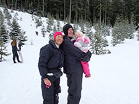 Mom, Dad, and Brooklyn (niece)