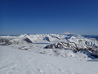 Spirit Lake with Mt Rainier in the Distance