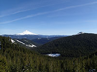 Mt Hood (left) and Wolf Peak (right)