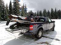 Snow at High Prairie Trailhead
