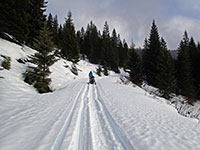A brief sun-break while snowmobiling