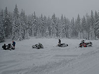Playing in the powder with some new friends
