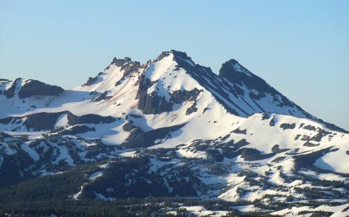 Broken Top from North Sister, Oregon