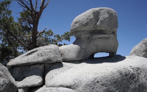 Rock "Boot" Formation on North Dome - Yosemite, CA