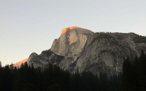 Alpenglow on Half Dome - Yosemite, CA