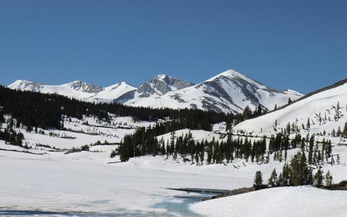 Kuna Crest from Tioga Lake - Yosemite, CA