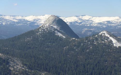 Liberty Cap from Half Dome - Yosemite, CA