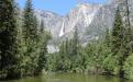 Yosemite Falls and Merced River