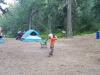 Picture of Julian practicing casting his fishing rod