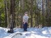 Picture of Julian playing in the snow near Elk Lake, Oregon