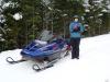 Taking a Break Snowmobiling on FS Road 48