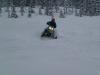 Picture of snowmobiling near the berry fields West of Mt Adams, Washington